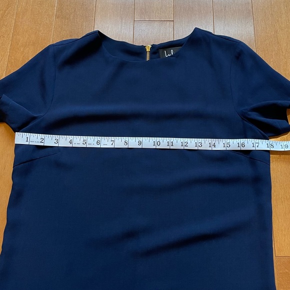 Lulu’s Shift and Shout Navy Blue Shift Dress in XS - Picture 3 of 7